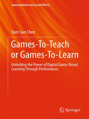 cover image of Games-To-Teach or Games-To-Learn